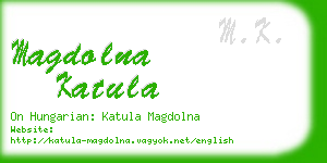 magdolna katula business card